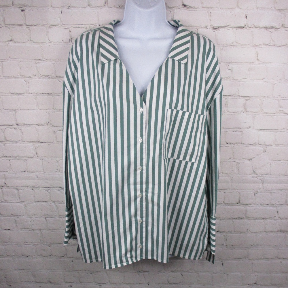 NWT Bershka Women's Striped Long Sleeve Top